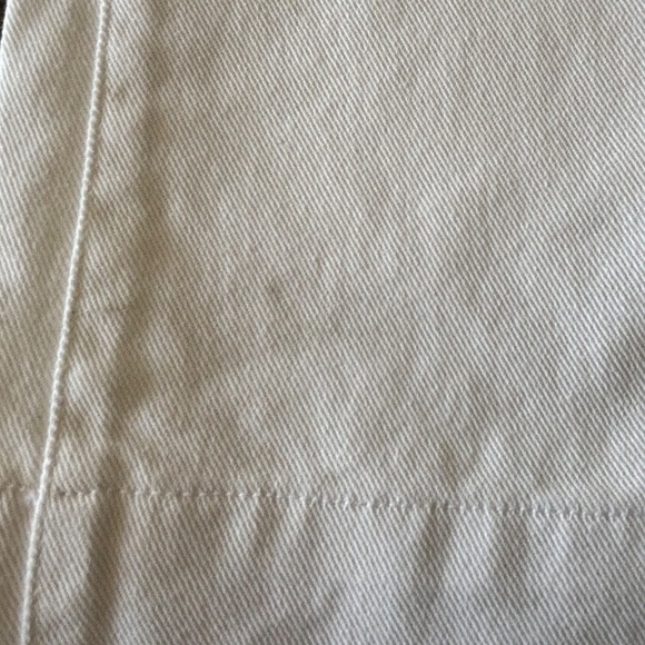 NWT Vintage 2003 Tommy Hilfiger bleached white clean front wide leg jeans 10 - Picture 11 of 14